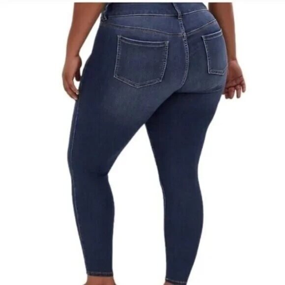 Torrid Cascade Blue First at Fit Super Stretch Jeggings 27" Inseam -- Women's 26 - Picture 4 of 8